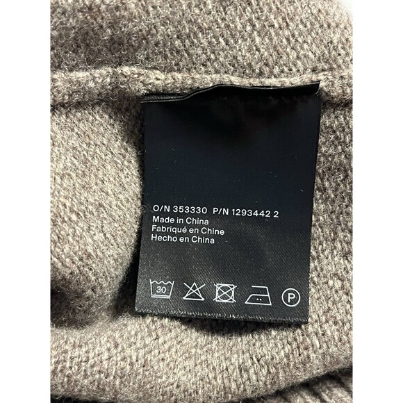 COS 100% WOOL BUTTONED Sweater Vest Pockets EUC Brown Womens Large - Picture 10 of 16